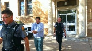 Ricky Jonathan Ross is escorted from court after his sentencing. Photo by Chelsea Laskowski
